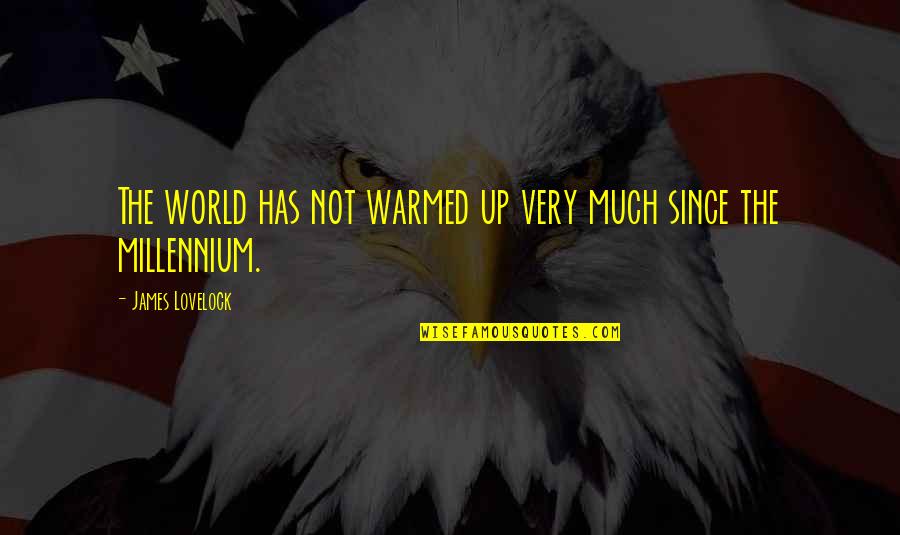 The Millennium Quotes By James Lovelock: The world has not warmed up very much
