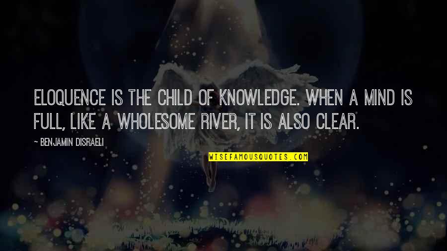 The Mind Of A Child Quotes By Benjamin Disraeli: Eloquence is the child of knowledge. When a