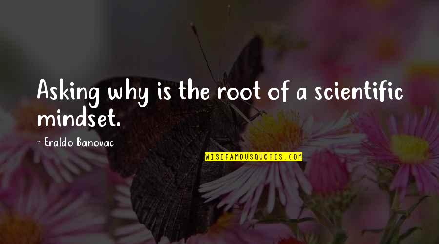 The Mindset Quotes By Eraldo Banovac: Asking why is the root of a scientific