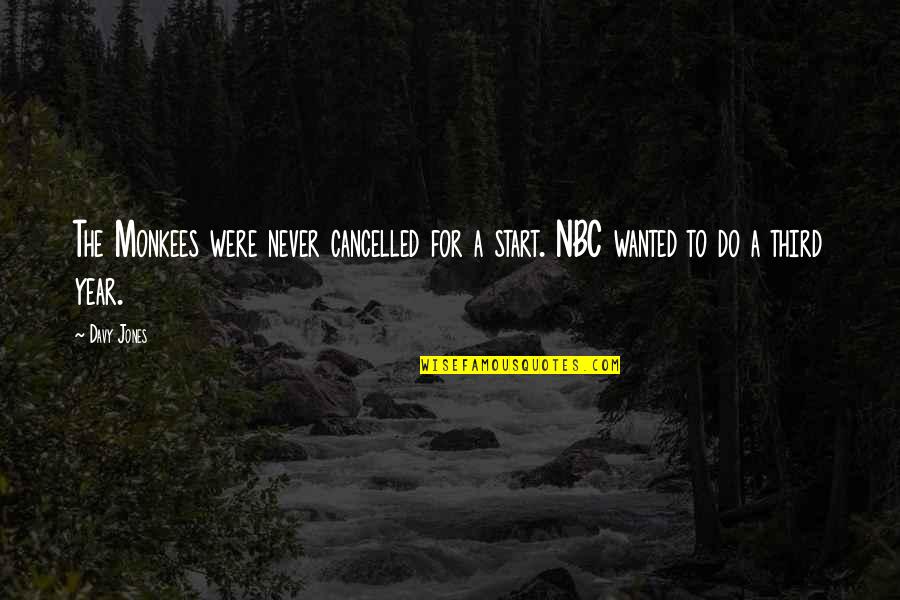 The Monkees Quotes By Davy Jones: The Monkees were never cancelled for a start.