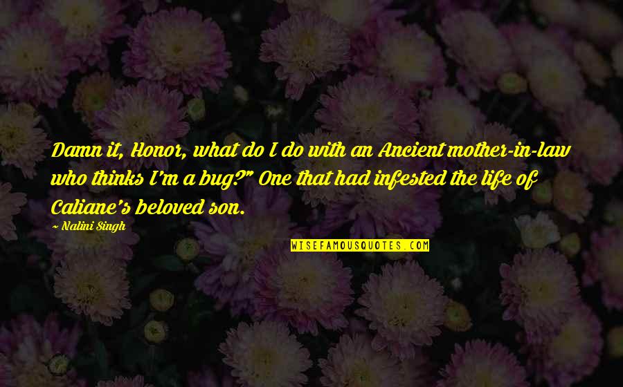 The Mother In Law Quotes By Nalini Singh: Damn it, Honor, what do I do with
