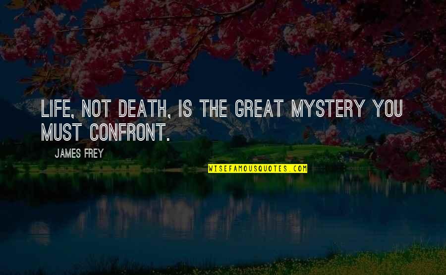 The Mystery Of Death Quotes By James Frey: Life, not death, is the great mystery you