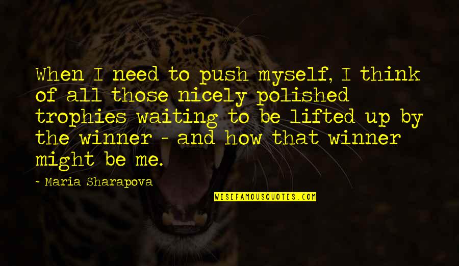 The Need Quotes By Maria Sharapova: When I need to push myself, I think The Need Quotes By Maria Sharapova: When I need to push myself, I think