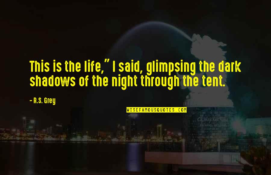 The Night Life Quotes By R.S. Grey: This is the life," I said, glimpsing the