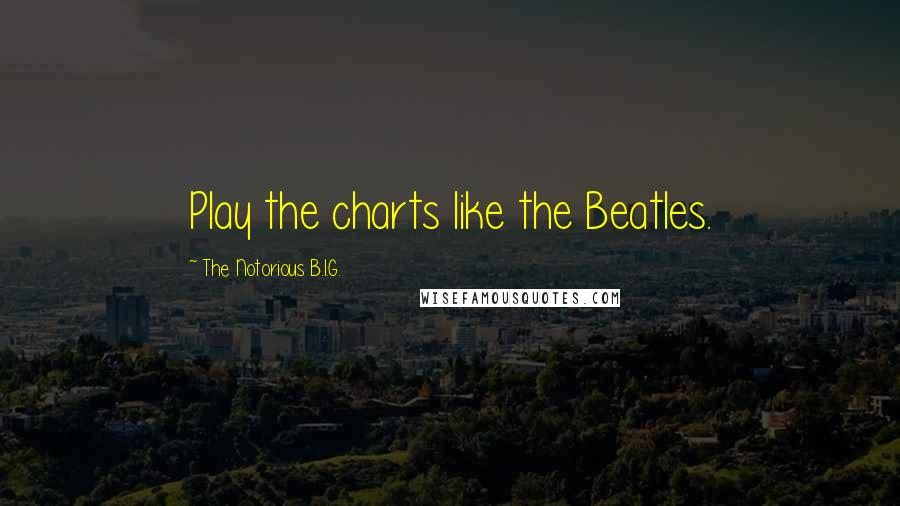 The Notorious B.I.G. quotes: Play the charts like the Beatles.