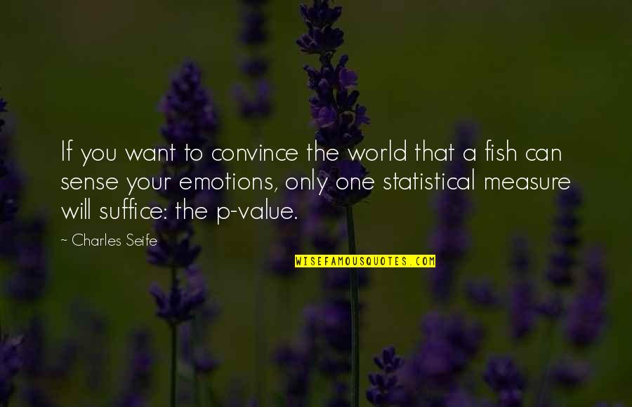 The One You Want Quotes By Charles Seife: If you want to convince the world that