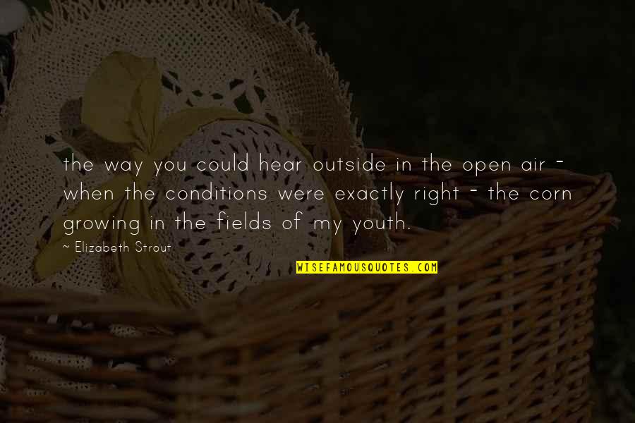 The Open Air Quotes By Elizabeth Strout: the way you could hear outside in the