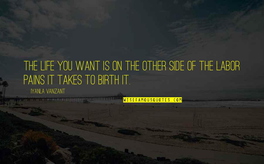 The Other Side Of Life Quotes By Iyanla Vanzant: The life you want is on the other