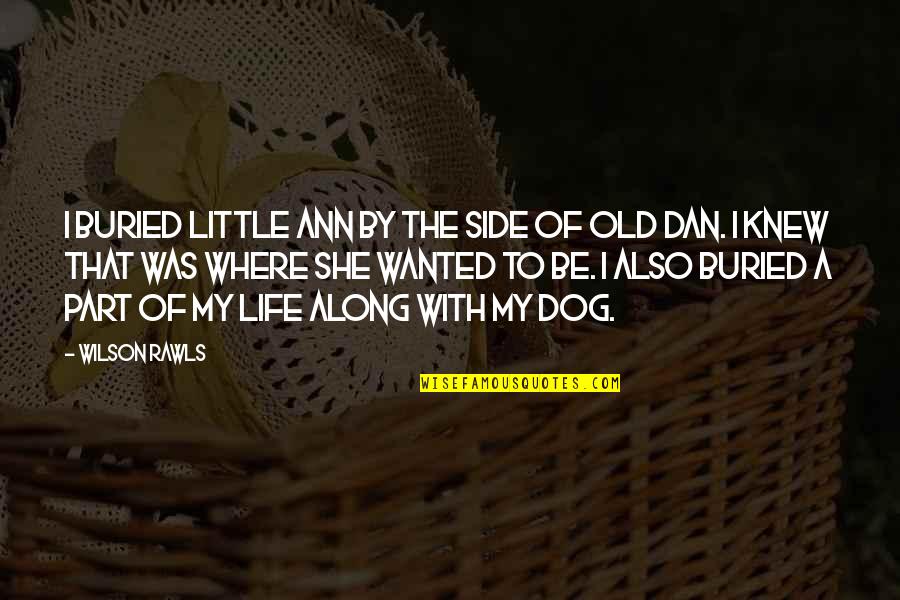The Other Side Of This Life Part 2 Quotes By Wilson Rawls: I buried Little Ann by the side of