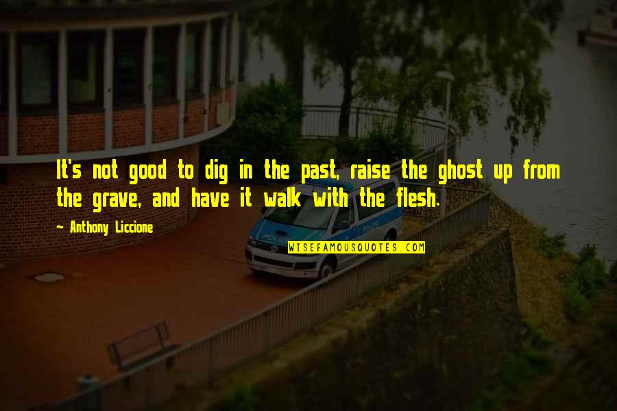 The Past Mistakes Quotes By Anthony Liccione: It's not good to dig in the past, The Past Mistakes Quotes By Anthony Liccione: It's not good to dig in the past,