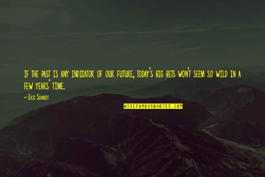 The Past The Future Quotes By Eric Schmidt: if the past is any indicator of our The Past The Future Quotes By Eric Schmidt: if the past is any indicator of our