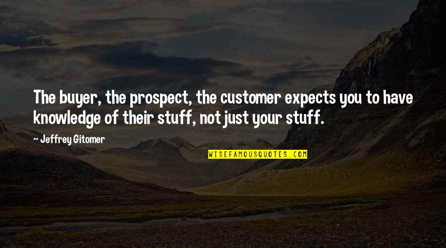 The Path To Enlightenment Quotes By Jeffrey Gitomer: The buyer, the prospect, the customer expects you The Path To Enlightenment Quotes By Jeffrey Gitomer: The buyer, the prospect, the customer expects you