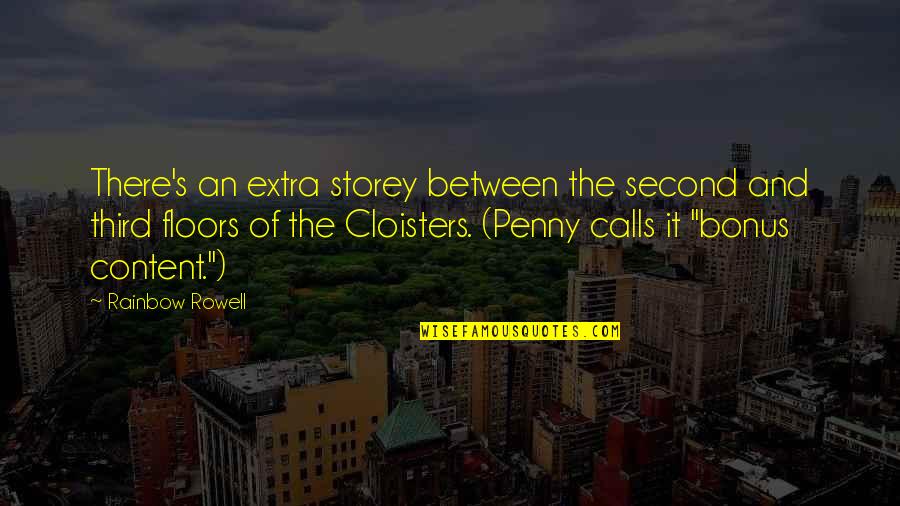 The Penny Quotes By Rainbow Rowell: There's an extra storey between the second and