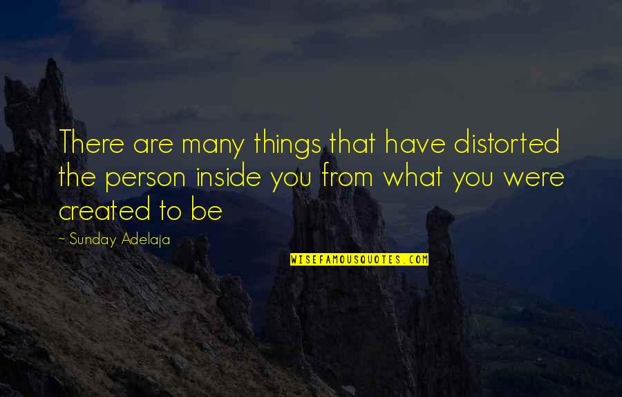 The Person You Are Quotes By Sunday Adelaja: There are many things that have distorted the