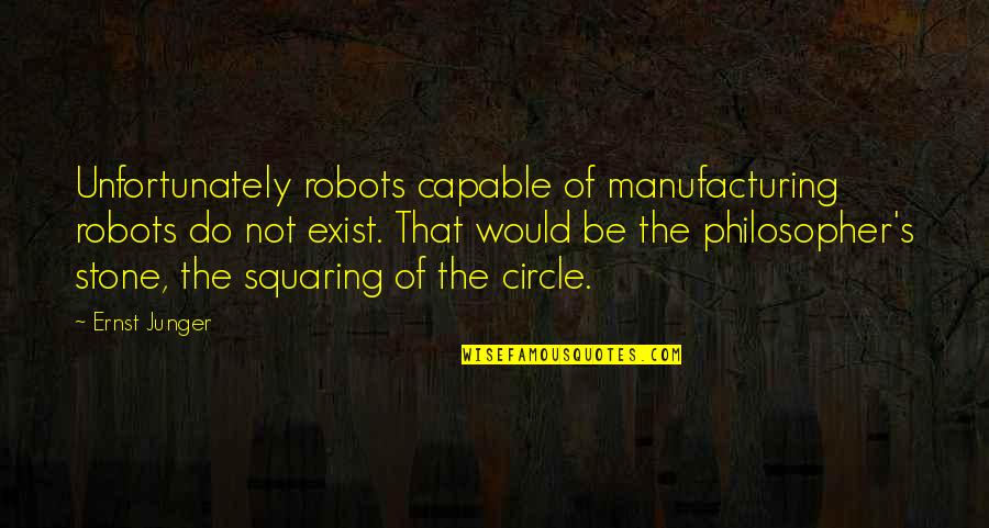 The Philosopher's Stone Quotes By Ernst Junger: Unfortunately robots capable of manufacturing robots do not
