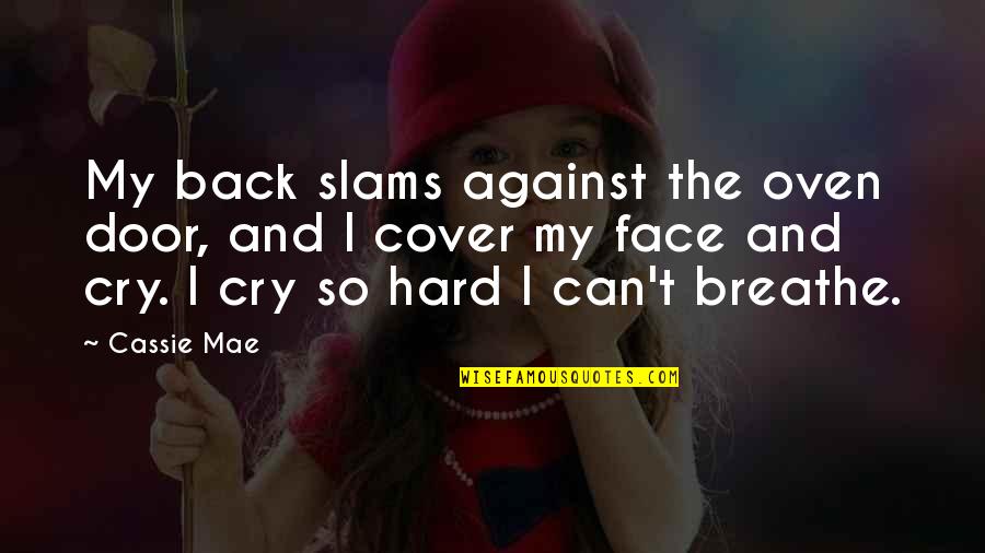 The Plains In A Farewell To Arms Quotes By Cassie Mae: My back slams against the oven door, and