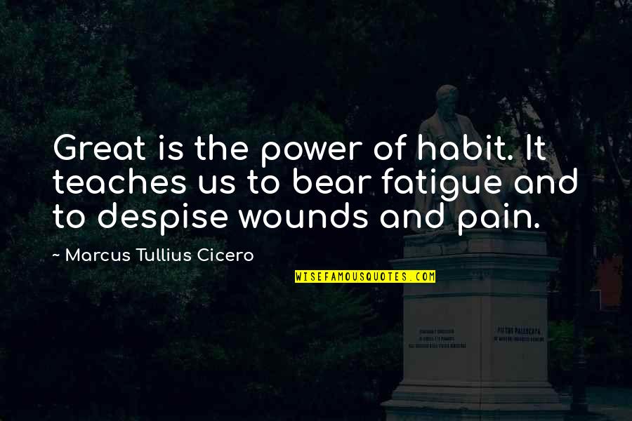The Power Of Habit Quotes By Marcus Tullius Cicero: Great is the power of habit. It teaches The Power Of Habit Quotes By Marcus Tullius Cicero: Great is the power of habit. It teaches