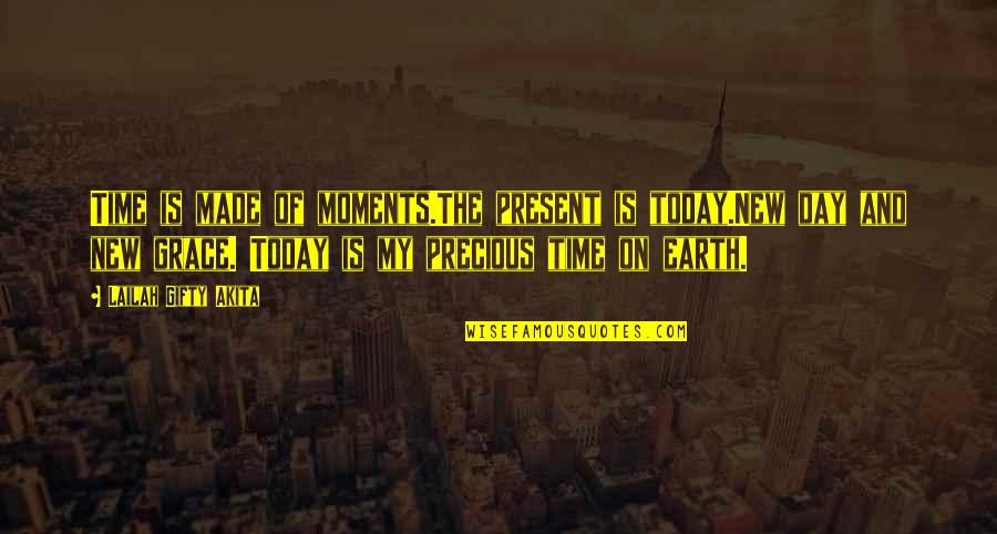 The Precious Present Quotes By Lailah Gifty Akita: Time is made of moments.The present is today.New The Precious Present Quotes By Lailah Gifty Akita: Time is made of moments.The present is today.New