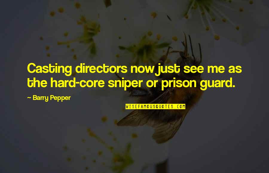 The Prison Quotes By Barry Pepper: Casting directors now just see me as the