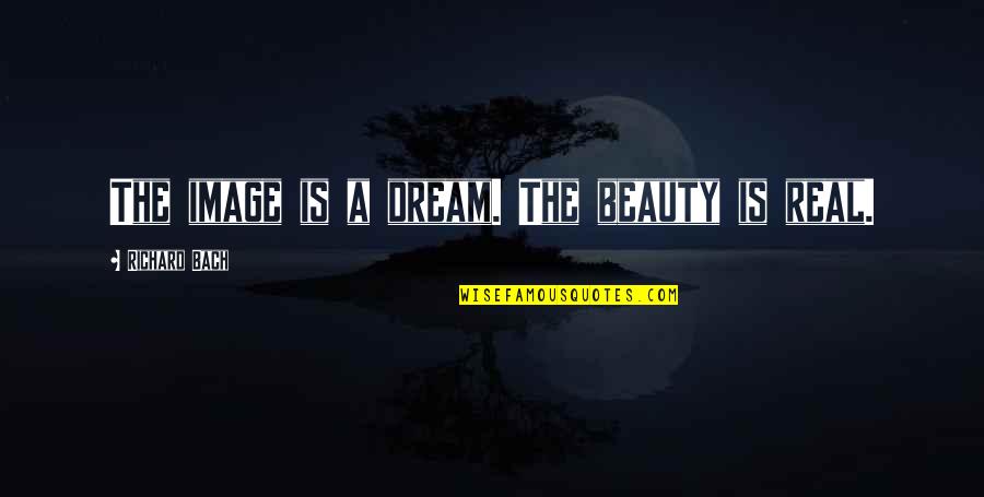 The Real Beauty Quotes By Richard Bach: The image is a dream. The beauty is