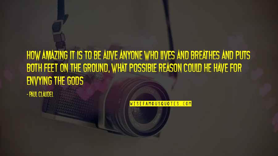 The Reason I Breathe Quotes By Paul Claudel: How amazing it is to be alive Anyone