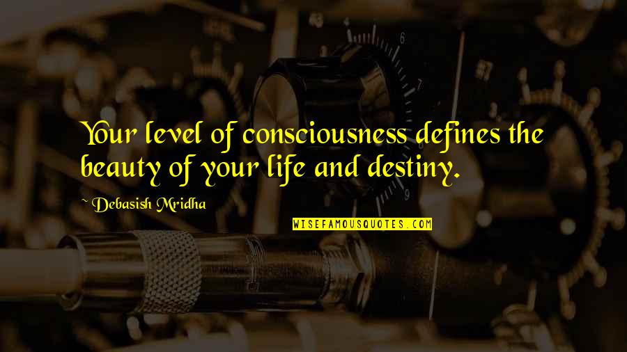 The Right To Housing Quotes By Debasish Mridha: Your level of consciousness defines the beauty of The Right To Housing Quotes By Debasish Mridha: Your level of consciousness defines the beauty of