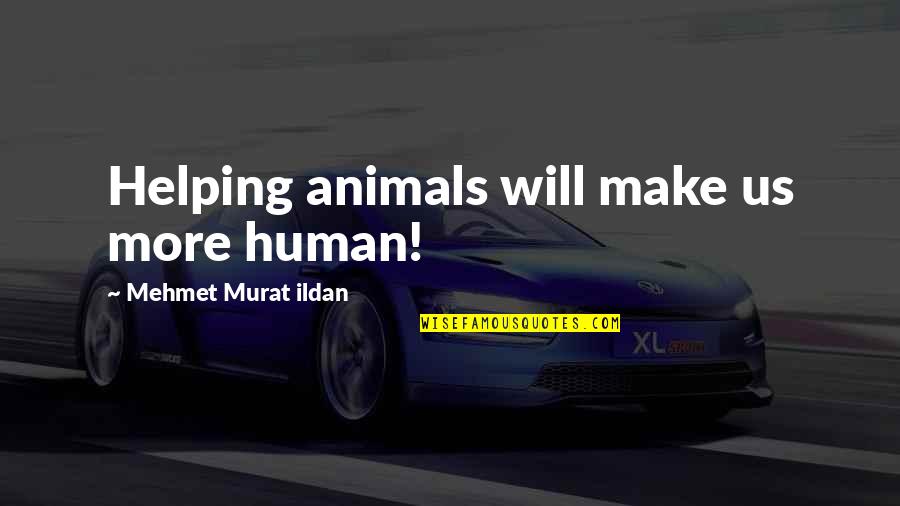 The Rights Of Animals Quotes By Mehmet Murat Ildan: Helping animals will make us more human!