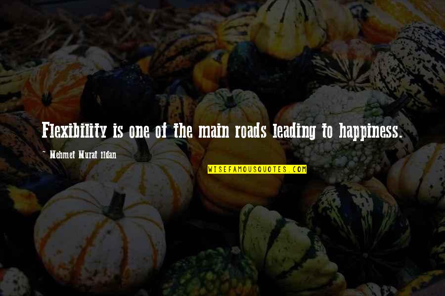 The Roads Quotes By Mehmet Murat Ildan: Flexibility is one of the main roads leading