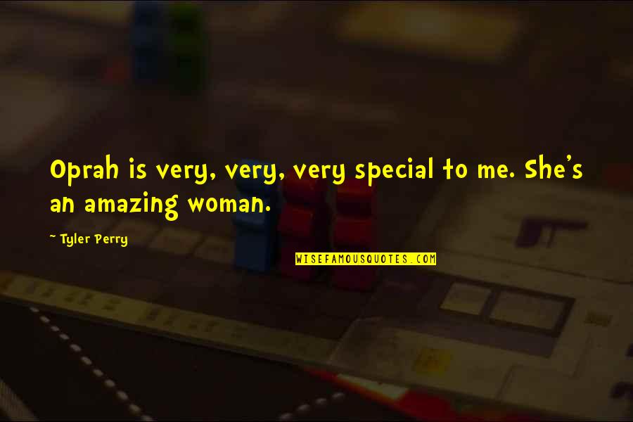 The Runner By Cynthia Voigt Quotes By Tyler Perry: Oprah is very, very, very special to me.