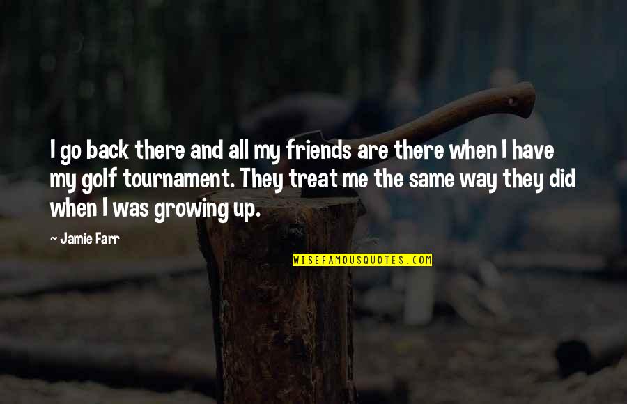 The Same Way You Treat Me Quotes By Jamie Farr: I go back there and all my friends The Same Way You Treat Me Quotes By Jamie Farr: I go back there and all my friends