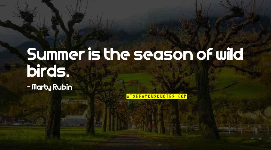 The Season Of Summer Quotes By Marty Rubin: Summer is the season of wild birds. The Season Of Summer Quotes By Marty Rubin: Summer is the season of wild birds.
