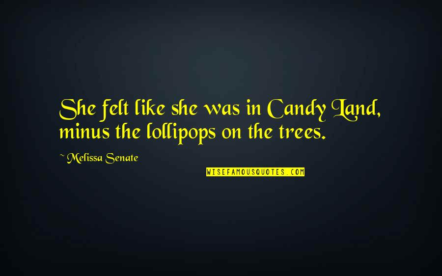 The Senate Quotes By Melissa Senate: She felt like she was in Candy Land,