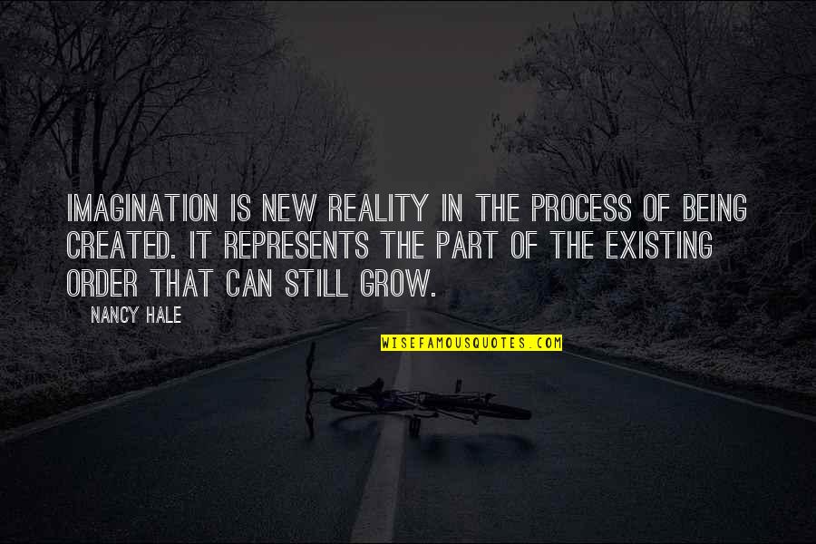 The September Issue Grace Quotes By Nancy Hale: Imagination is new reality in the process of
