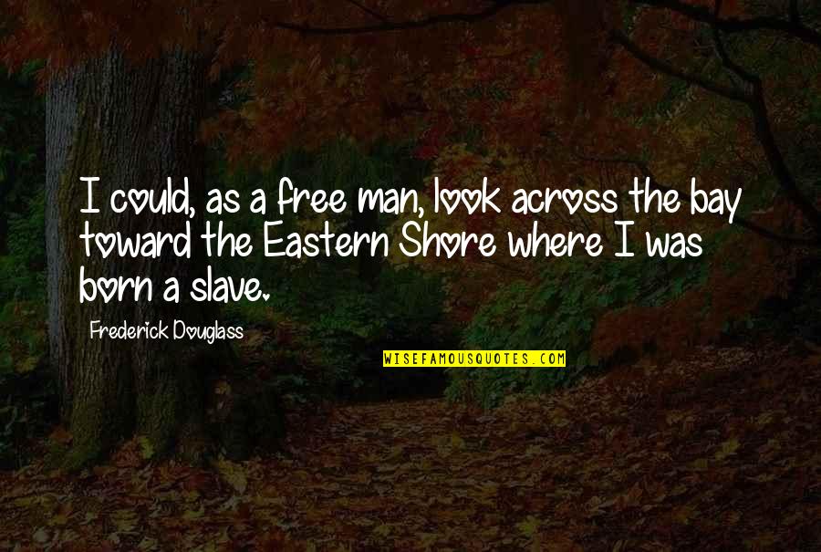 The Shore Quotes By Frederick Douglass: I could, as a free man, look across