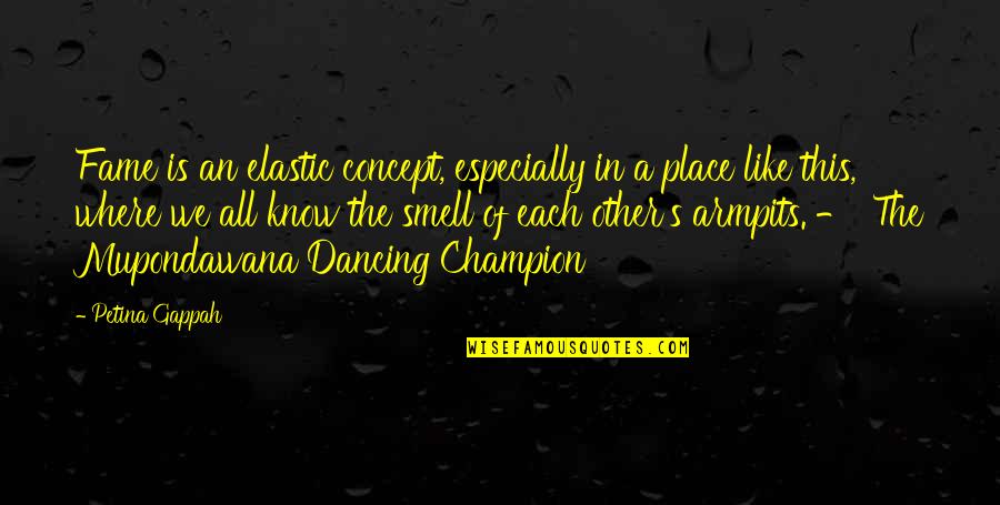 The Short Stories Quotes By Petina Gappah: Fame is an elastic concept, especially in a The Short Stories Quotes By Petina Gappah: Fame is an elastic concept, especially in a