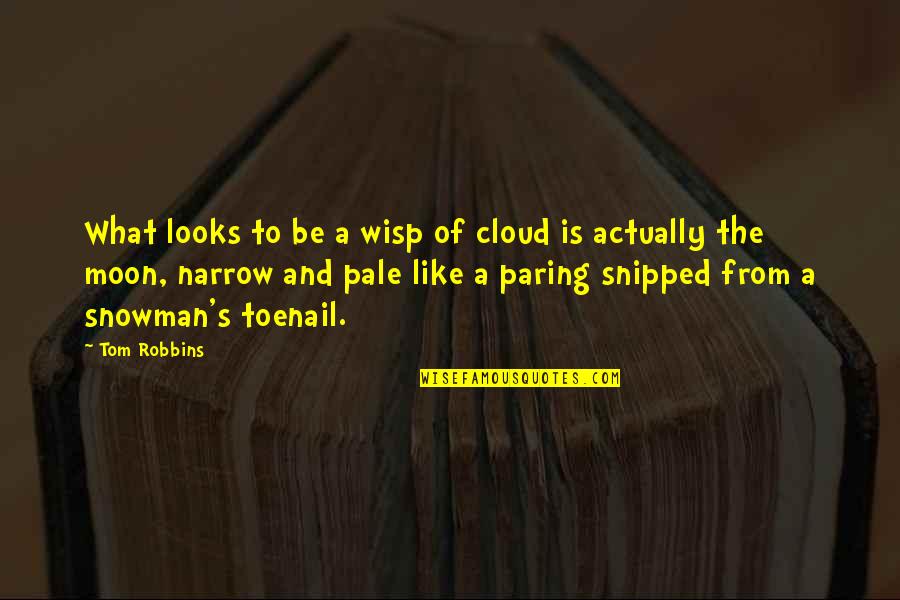 The Snowman Quotes By Tom Robbins: What looks to be a wisp of cloud The Snowman Quotes By Tom Robbins: What looks to be a wisp of cloud