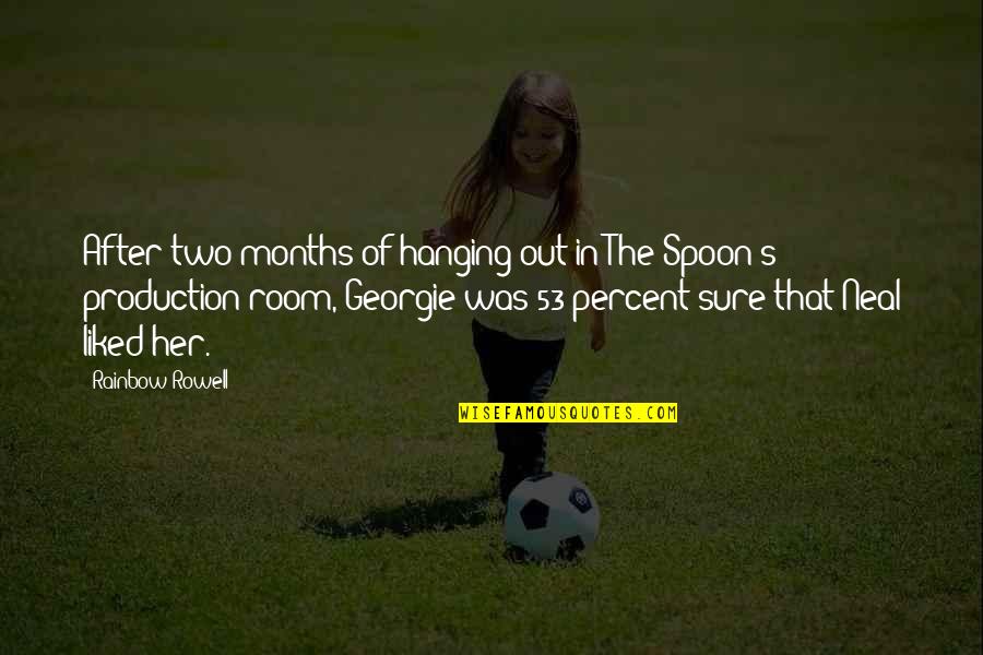 The Spoon Quotes By Rainbow Rowell: After two months of hanging out in The The Spoon Quotes By Rainbow Rowell: After two months of hanging out in The