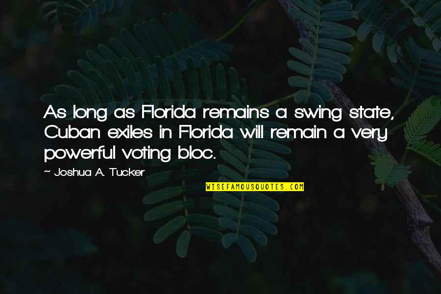 The State Of Florida Quotes By Joshua A. Tucker: As long as Florida remains a swing state,