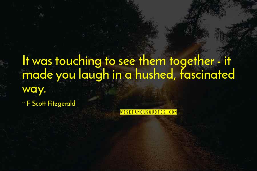 The Summer Breeze Quotes By F Scott Fitzgerald: It was touching to see them together - The Summer Breeze Quotes By F Scott Fitzgerald: It was touching to see them together -
