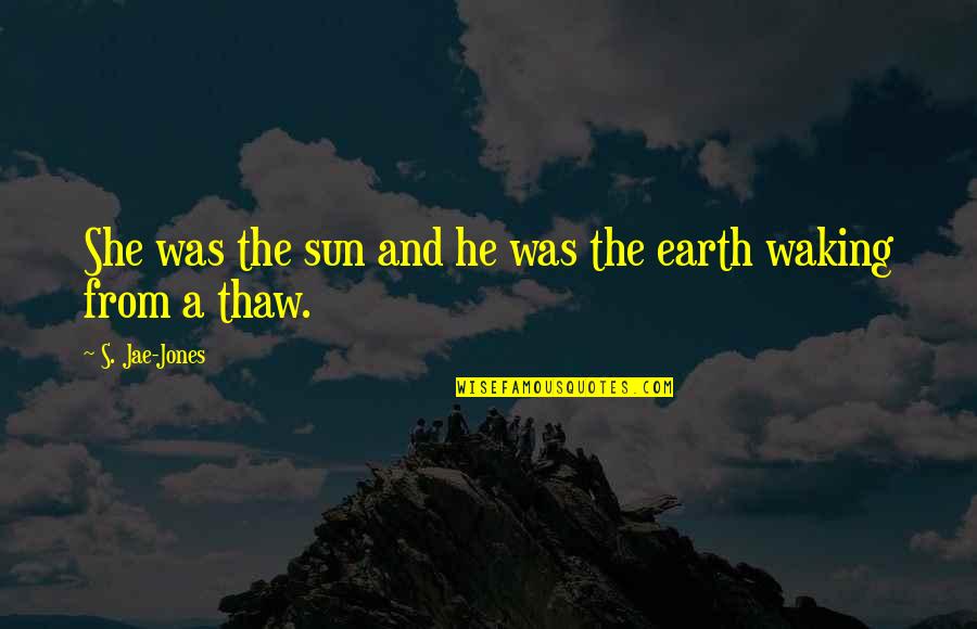 The Sun And Earth Quotes By S. Jae-Jones: She was the sun and he was the