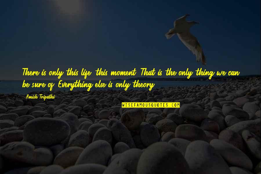 The Sure Thing Quotes By Amish Tripathi: There is only this life; this moment. That