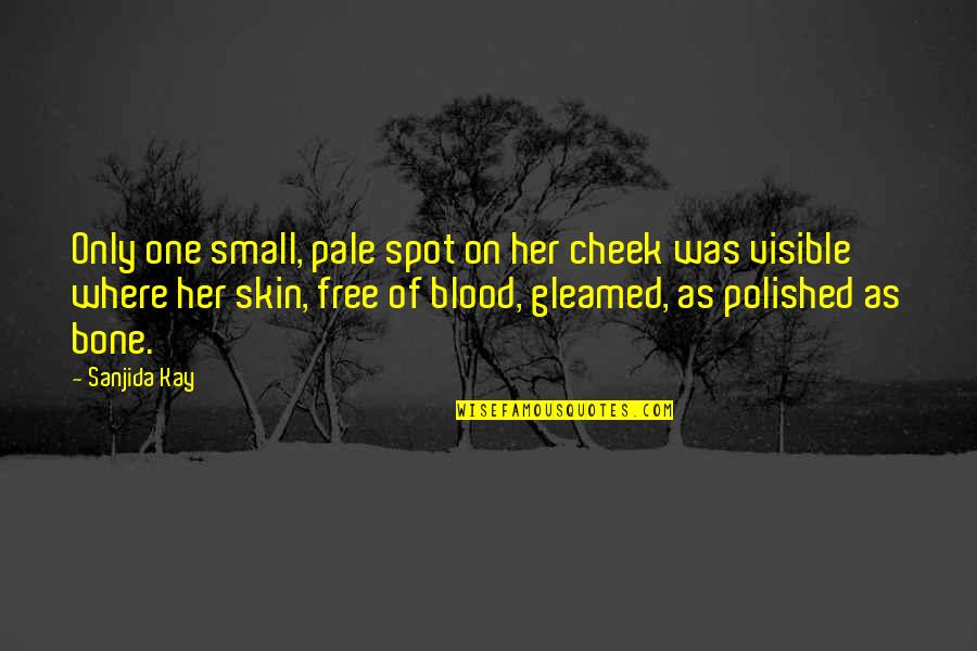 The Symbolon Quotes By Sanjida Kay: Only one small, pale spot on her cheek