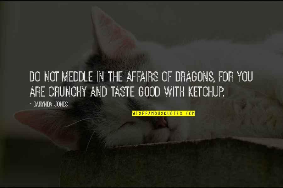 The Taste Of You Quotes By Darynda Jones: Do not meddle in the affairs of dragons,