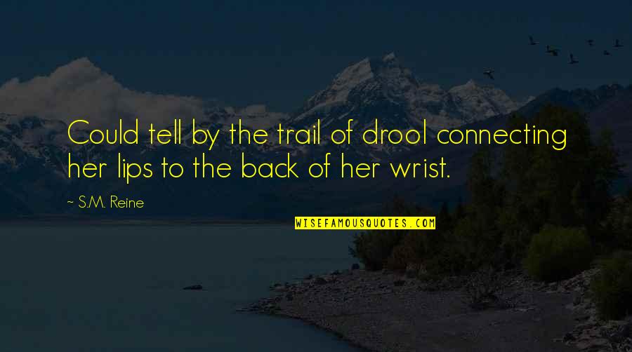 The Trail Quotes By S.M. Reine: Could tell by the trail of drool connecting