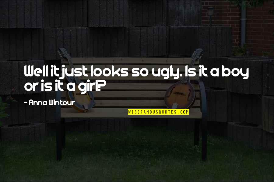 The Ugly Girl Quotes By Anna Wintour: Well it just looks so ugly. Is it