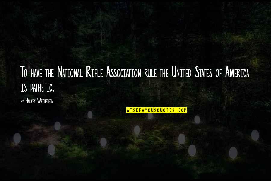 The United States Of America Quotes By Harvey Weinstein: To have the National Rifle Association rule the
