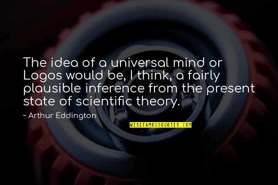 The Universal Mind Quotes By Arthur Eddington: The idea of a universal mind or Logos