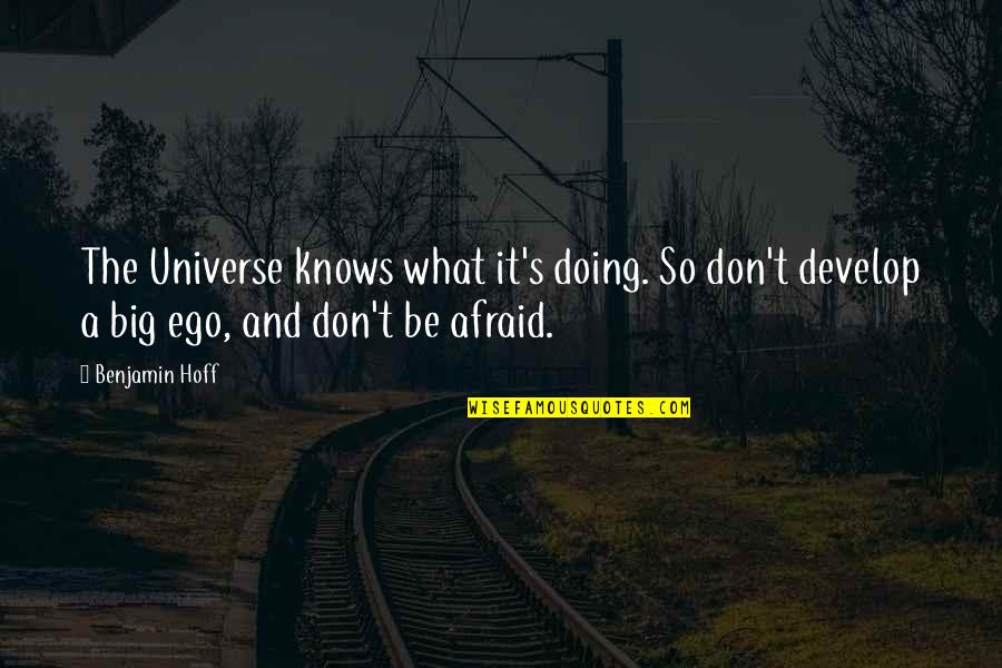 The Universe Knows Quotes By Benjamin Hoff: The Universe knows what it's doing. So don't