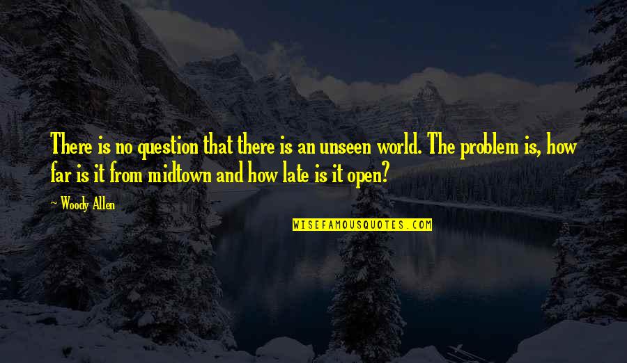 The Unseen World Quotes By Woody Allen: There is no question that there is an