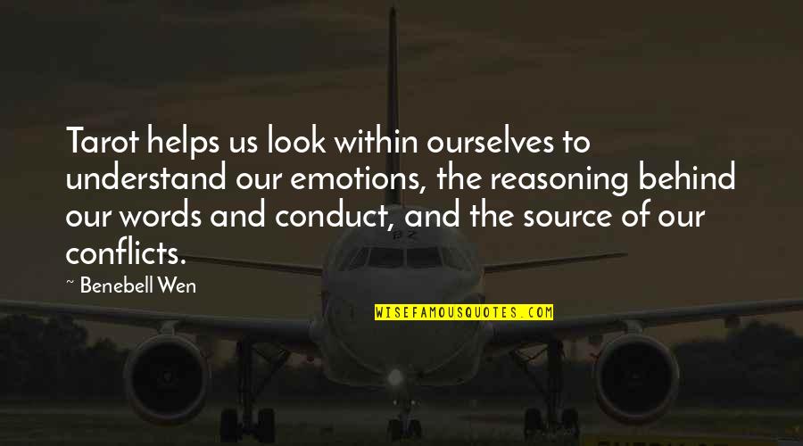 The Us Quotes By Benebell Wen: Tarot helps us look within ourselves to understand